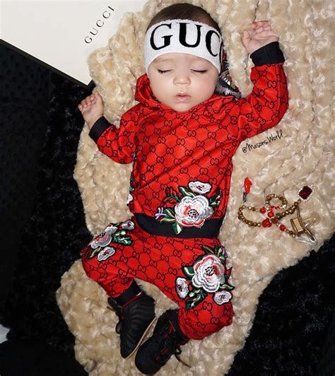 baby gucci red dress|newborn baby wearing Gucci.